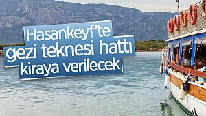 Hasankeyf'te gezi teknesi hattı kiraya verilecek