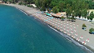 İnlice halk plajında sezon açıldı