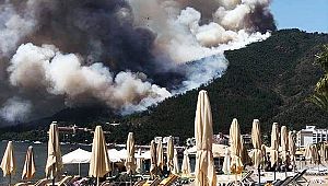 Tatil cennetinde orman yangını