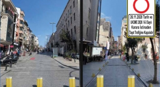 Laleli'deki tarihi doku yayalaştırılıyor