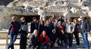 Kapadokya'yı gezdiler