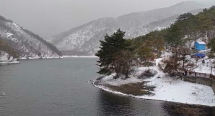 Boraboy Gölü'nde kış güzelliği