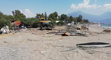 Tatil cennetinde yıkım başladı