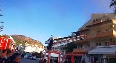 Apart otelde korkutan yangın