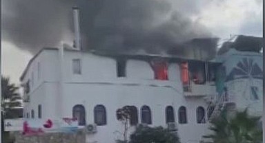 Bodrum'da otel yangını