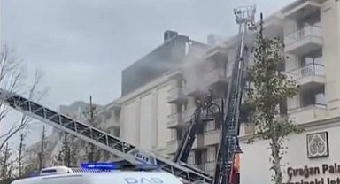 Çırağan Sarayı'nın otel bölümünde yangın çıktı