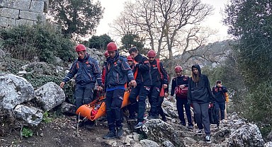 Surlardan düşen Rus turist yaralandı
