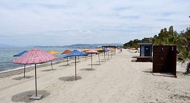 Kuşadası'nın plajları yaza hazırlanıyor