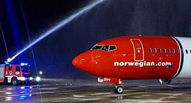 Norwegian Air Alanya'ya ilk uçuşunu gerçekleştirdi
