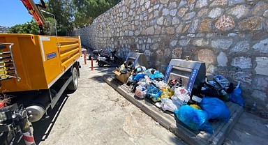 Bodrum'a gelen tatilciler 6 bin 500 ton çöp bıraktı