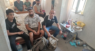 Kapalı otelde 16 düzensiz göçmen yakalandı