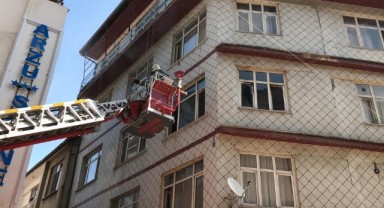 Otelde yangın paniği