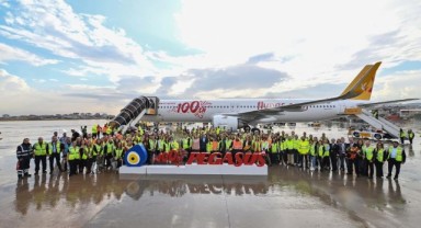 Pegasus, 100. uçağı 'Cumhuriyet'i teslim aldı
