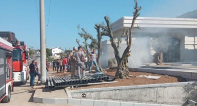 Açılışı yapılacak olan 5 yıldızlı otelde korkutan yangın