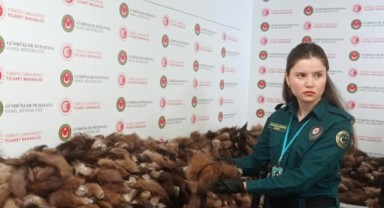 Havalimanı'nda 10 bin 300 tilki kuyruğu ele geçirildi