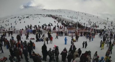 Erciyes'te ziyaretçi rekoru kırıldı