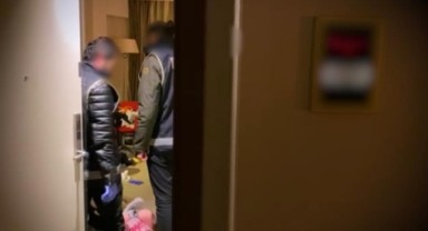 Polisten, şüphelilere kaldıkları otelde operasyon