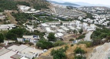Bodrum'da yasağa rağmen inşaatlar tam gaz