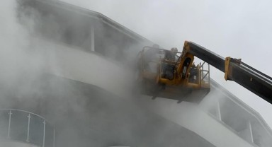 Düzce'de otelde korkutan yangın