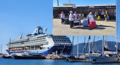 Marmaris'e denizden 2 bin İngiliz turist geldi