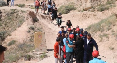 Peribacasından düşen Alman turist yaralandı