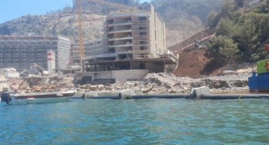 Marmaris'teki otel inşaatı mühürlendi