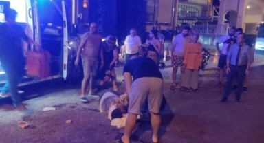 Motosiklet Rus turiste çarptı: 2 yaralı