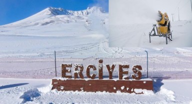 Erciyes suni karlama sistemi ile kışa hazırlanıyor