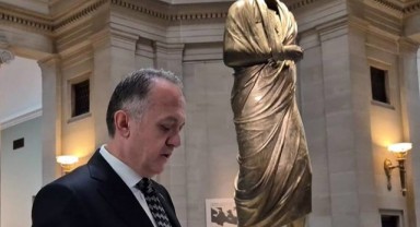 Boubon'un Bronz heykeli 65 yıl sonra Türkiye'de