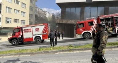 İşçilerin kaldığı otel inşaatında yangın paniği