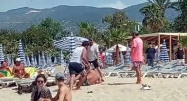 Alanya'da plaj çalışanı turisti darbetti