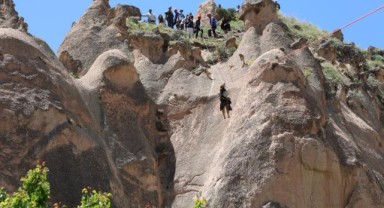 Kapadokya'da turistler son anda kurtuldu