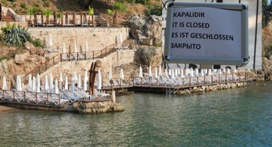 Mermerli Plajı tadilat nedeniyle kapatıldı