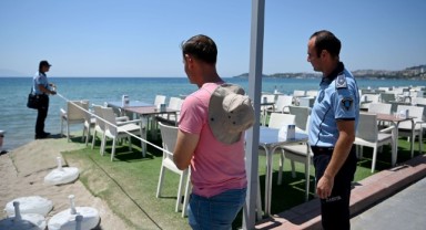 Kuşadası'nda plaj denetimi! 2 işletme mühürlendi