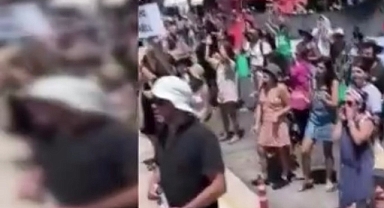Siros'ta protestocular İsrailli turistleri istemedi