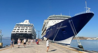 Bodrum'a Kruvaziyer bereketi: Aynı gün 2.600 turist