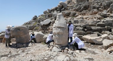 Nemrut'un dev taşlarına can veren tarihi dokunuş 