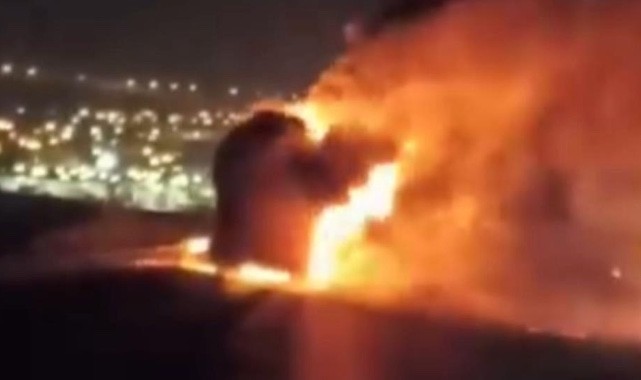 TAG Otoyolu'nda yolcu otobüsü yandı