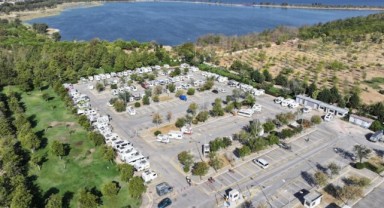 Karavancıların tercihi İnciraltı Karavan Parkı