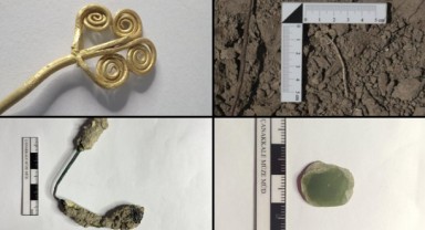 Troya'da 4.500 yıllık altın broş ve yeşim taşı bulundu