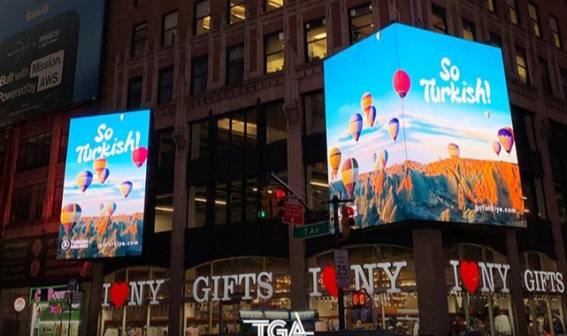 Türkiye, Times Meydanı'nda dünyaya tanıtılıyor