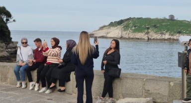 Amasra'ya kruvaziyer ile 112 bini aşkın turist geldi