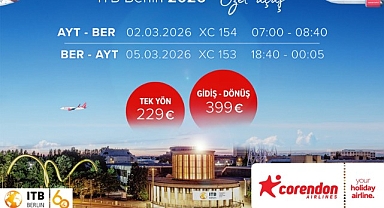 Corendon’dan ITB Berlin 2026’ya özel direkt uçuş