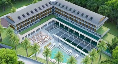 Dördüncü otelinin inşaatına Kemer'de başladı