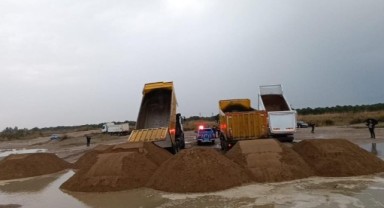 Manavgat'ta plaj kumu hırsızları yakalandı