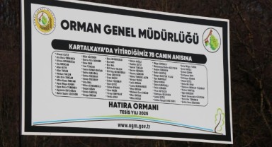 Otel faciasında yaşamını yitirenler için hatıra ormanı