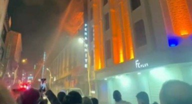 Otelin restoranında korkutan yangın