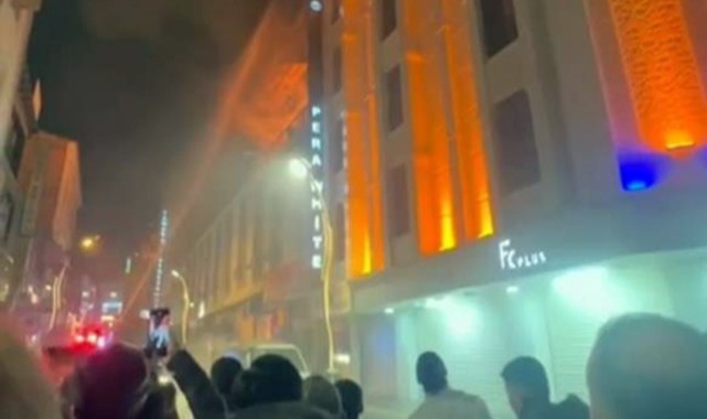 Otelin restoranında korkutan yangın