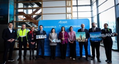 AJet'in İstanbul-Rotterdam seferleri başladı
