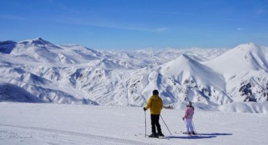 Kayak merkezlerinde sezon 15 Nisan'a uzatıldı